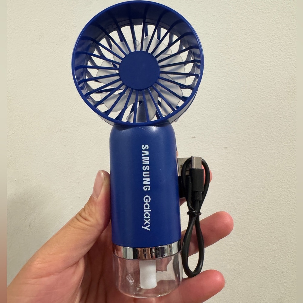 *THRIFTY* Samsung Galaxy Blue Handheld Fan
